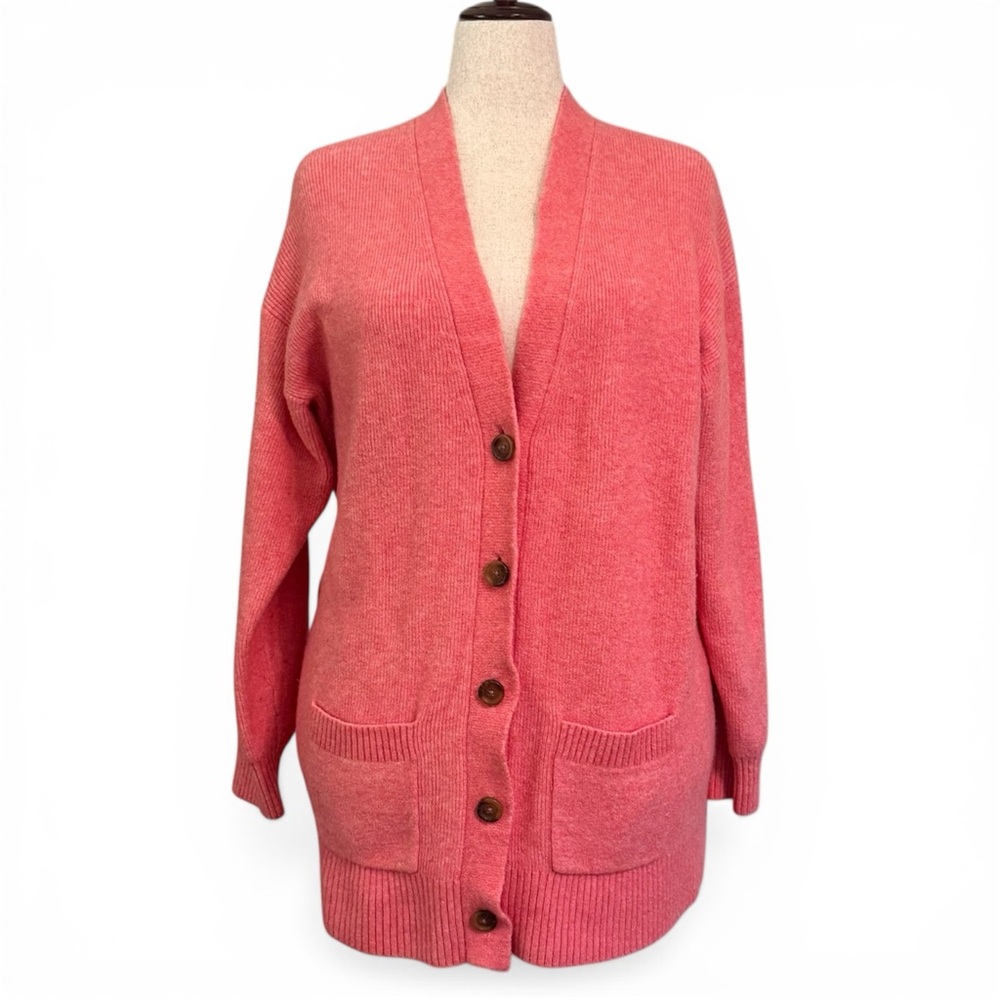 J. Crew coral supersoft cardigan XXL